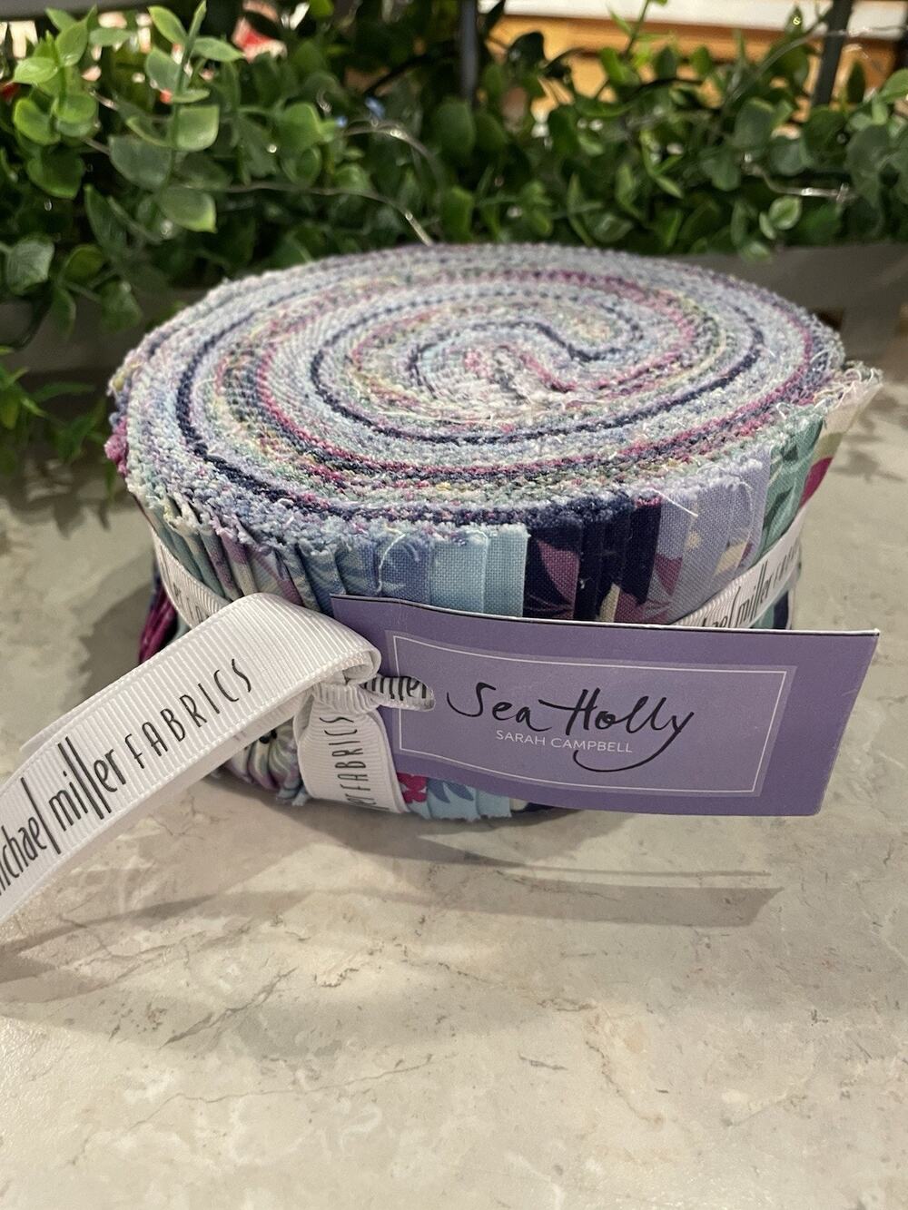 Michael Miller HTF NOS 2016 Jelly Roll Strip 'Sea Holly” Fabric Strips Cotton